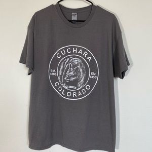 Colorado Cuchara Tee Shirt Bear Print men size Large y2k vintage tee